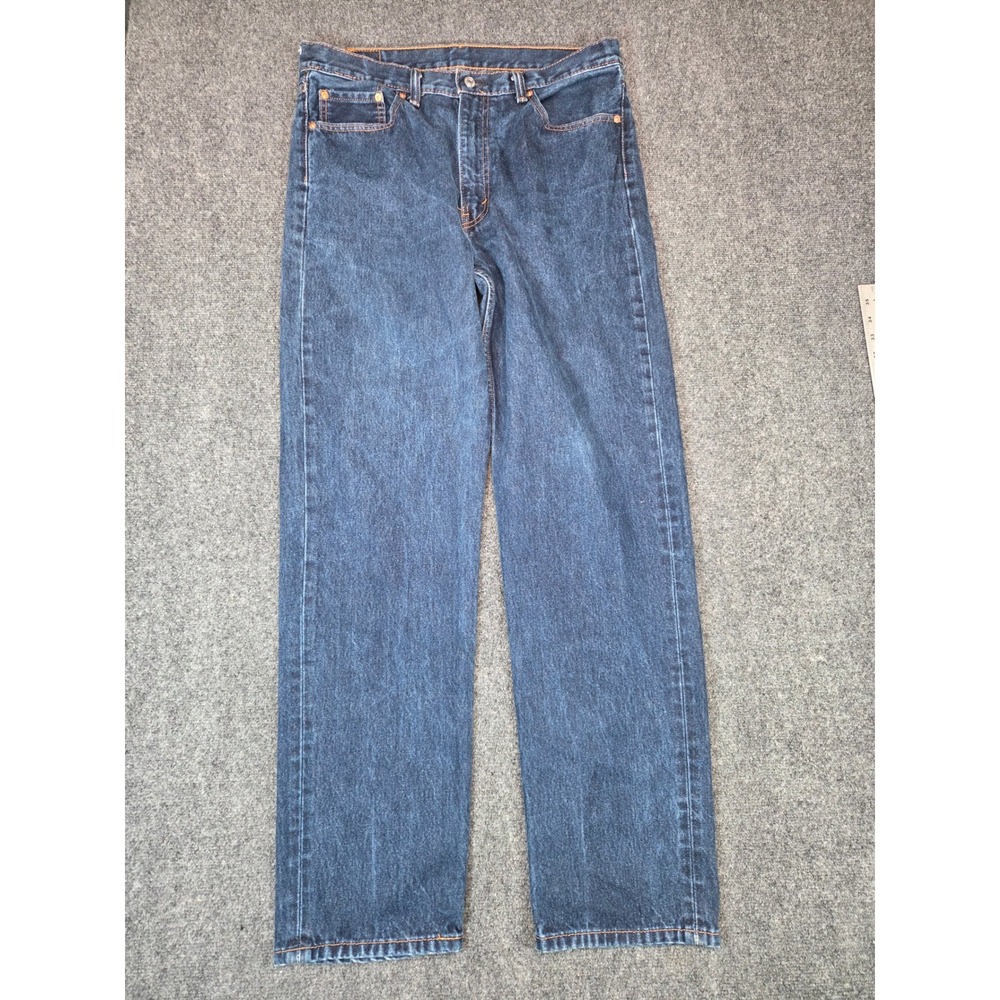 Levis 550 Relaxed Fit Jeans Mens 36x36 Blue Denim Straight Leg